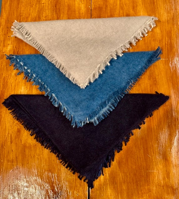 Image of Cashmere Triangle Scarves (3 Colors/2 Sizes)