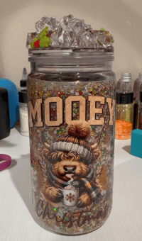 Christmas Cow Snow Globe 