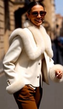 Image 1 of White Chloe Jacket
