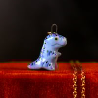 Blue Dinosaur Necklace