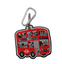 Image 2 of London Bus of Rats Embroidered Keychain