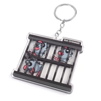 Image 5 of  Rat Criminals  Shaker Acrylic Keychain 3"
