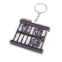 Image 1 of  Rat Criminals  Shaker Acrylic Keychain 3"