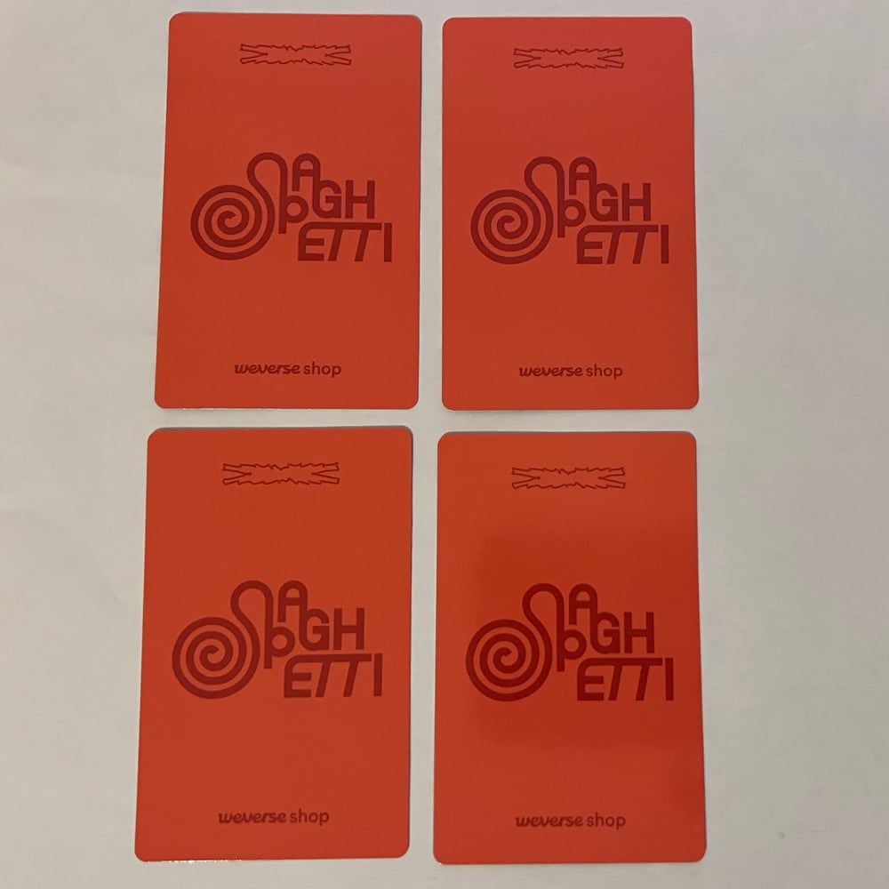 Image of LE SSERAFIM ‘Spaghetti’ Weverse Shop POB Photocard’s