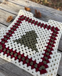 Image 3 of Christmas Cropped Granny Vest