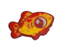 Image 2 of Four Legged Goldish Friend - Soft Enamel Epoxy Pin