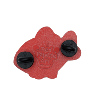 Image 3 of Four Legged Goldish Friend - Soft Enamel Epoxy Pin