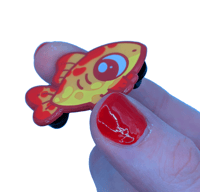 Image 4 of Four Legged Goldish Friend - Soft Enamel Epoxy Pin