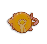 Image 1 of Pancake Rat - Soft Enamel Epoxy Pin