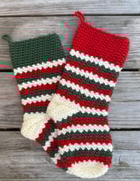 Image 2 of Red Striped Stocking