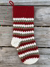 Image 1 of Vintage Striped Stocking