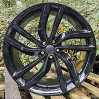 20" LAYBRINTH STYLE ALLOY WHEELS FITS JAG 5X108 ET35 BLACK
