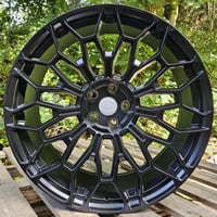 22" TW SPIDER STYLE ALLOY WHEELS FITS 5X120 ET30 RANGE ROVER MATT BLACK
