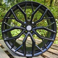22" TW RS STYLE ALLOY WHEELS FITS 5X120 ET30 RANGE ROVER MATT BLACK