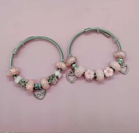 Image 4 of 2pc Blossom & Heart Harmony Bracelet Stack