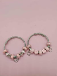 Image 6 of 2pc Blossom & Heart Harmony Bracelet Stack