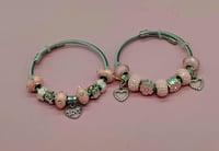 Image 7 of 2pc Blossom & Heart Harmony Bracelet Stack