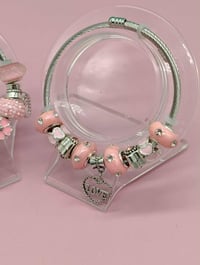 Image 8 of 2pc Blossom & Heart Harmony Bracelet Stack