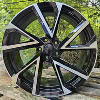 19" VEGA STYLE ALLOY WHEELS FITS 5X112 ET45 BLACK MF