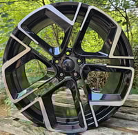 19" YORK STYLE ALLOY WHEELS FITS 5X112 ET45 BLACK MF