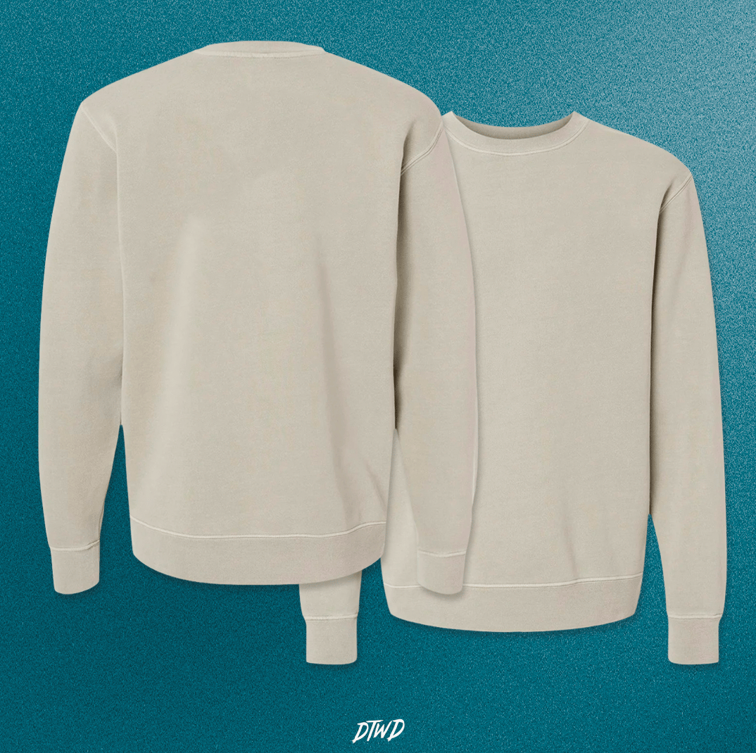 Image of The Prowler - DTWD Arch cream crew sweatshirt