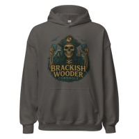 Image 2 of Pirate’s Pride Unisex Hoodie – Brackish Wooder Cornhole Edition
