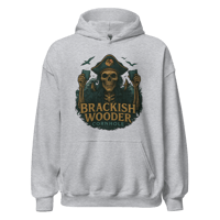 Image 9 of Pirate’s Pride Unisex Hoodie – Brackish Wooder Cornhole Edition