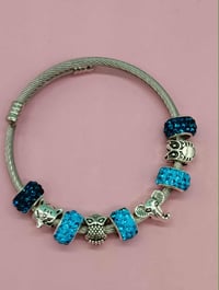 Image 3 of Wild Blue Charm Bracelet