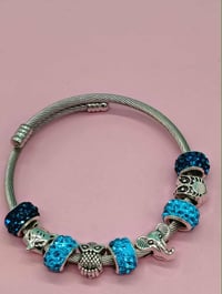 Image 5 of Wild Blue Charm Bracelet
