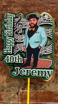 Image 1 of 3D Personalized Cake Toppers