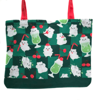Image 1 of Melon Soda Hamster Zipper Tote Bag