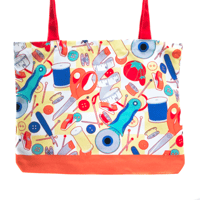 Image 1 of Sewing Zipper Tote Bag