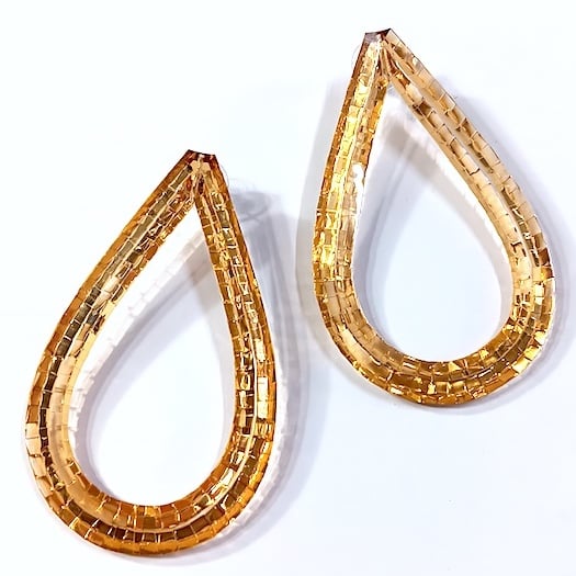 Image of Barley Rain Stud Earrings - Mega