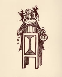 Image of Medieval Print #2 - Collaborative Linocut Relief Print