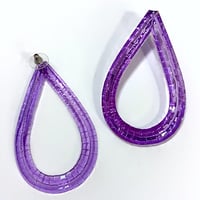 Image 2 of Purple Rain Stud Earrings - Mega