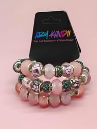 Image 1 of Blush & Noir 3pc Bracelet Stack