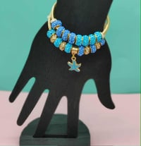 Image 2 of 2pc Oceanic Sapphire Bracelet Stack