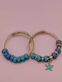 Image 4 of 2pc Oceanic Sapphire Bracelet Stack