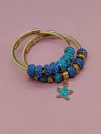 Image 5 of 2pc Oceanic Sapphire Bracelet Stack