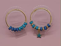 Image 9 of 2pc Oceanic Sapphire Bracelet Stack