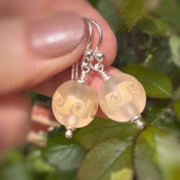 Image 5 of Taupe Scrolls Earrings