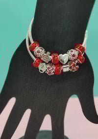 Image 2 of Scarlet Silver Sentiments Bracelet
