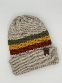 Fall Tones Striped Beanie 