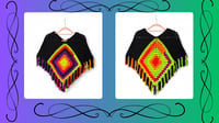 Rave Cowboy Poncho (UV REACTIVE)