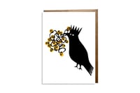 "Stringing Lights" card