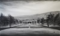 The Gate Charcoal on Paper