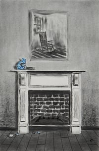 Image 2 of Golden Scars - Charcoal and conte crayons on paper