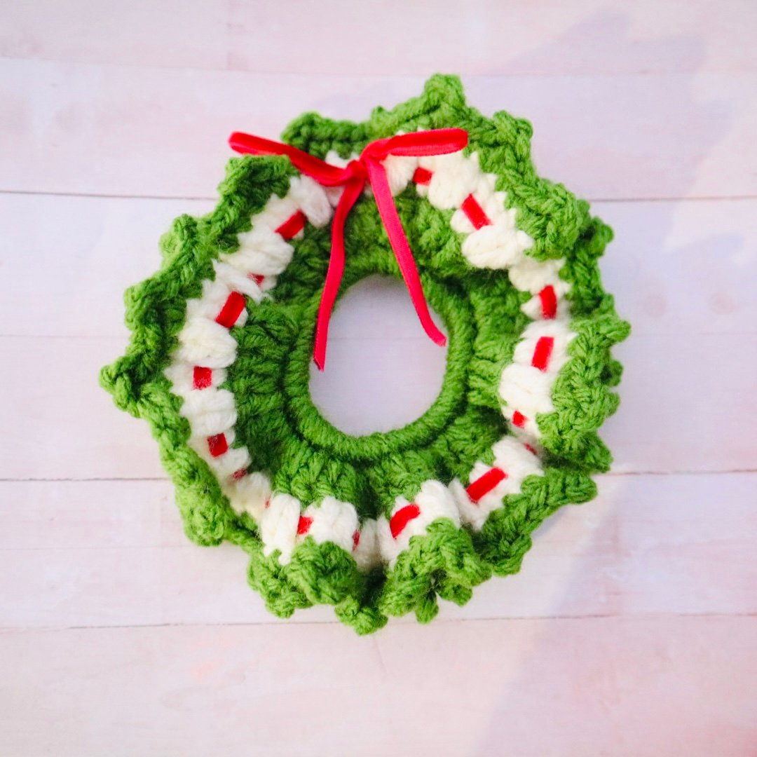 Image of Crochet Wreath Scrunchie
