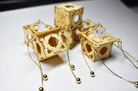Image 1 of WOODEN LANTERN EARRINGS (SINGLE)