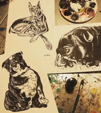 Image 2 of Hand Drawn Black and White Portraits